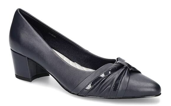 easy street Shoes - Easy Street Millie Women's Block Heel Pumps Navy Size 8.5